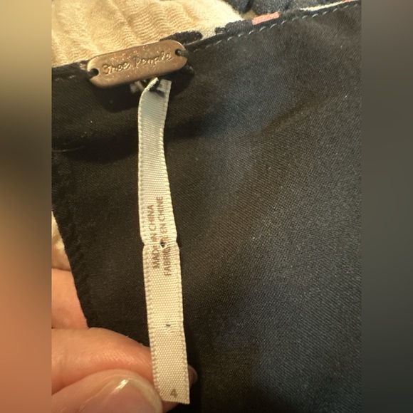 Free People Sunshadows Black Split Sleeve Mini Dress - Picture 9 of 9